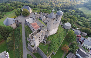 Burg Greifenstein aus der Vogelperspektive